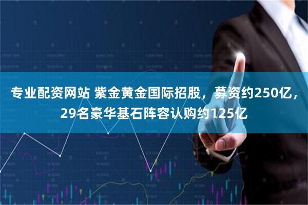 专业配资网站 紫金黄金国际招股，募资约250亿，29名豪华基石阵容认购约125亿